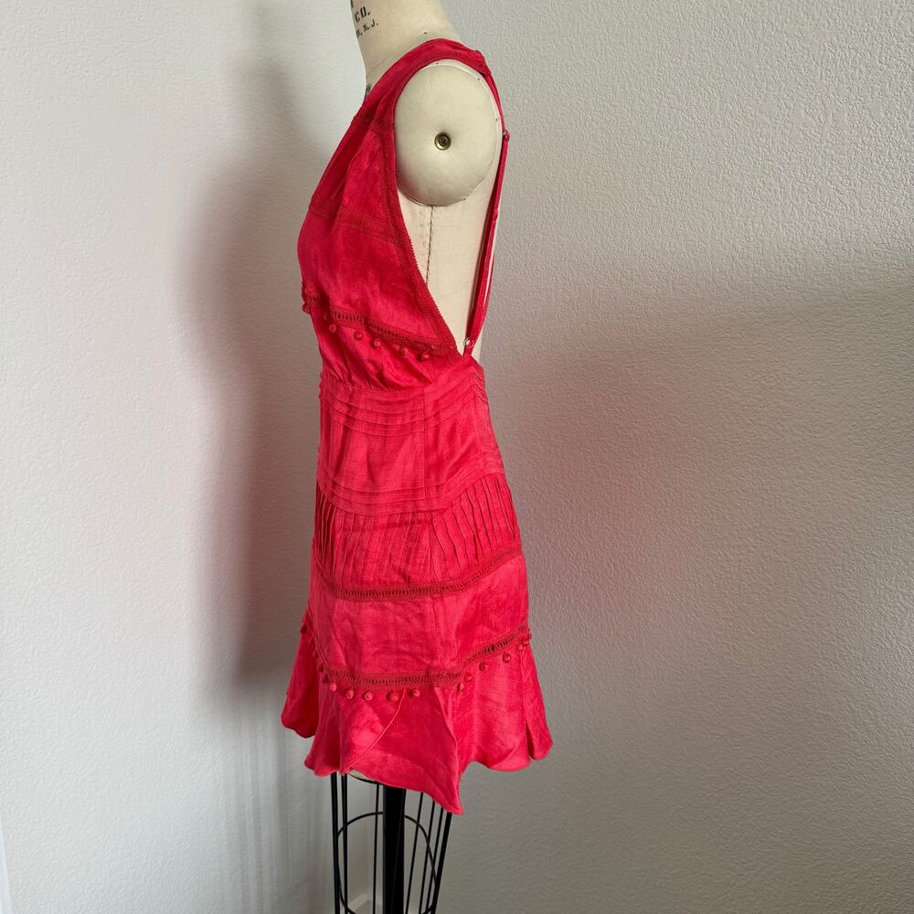 IRO Paris | NWT "Pavi" Mini Dress with Open Back and Pom Pom Details Size 36 - Picture 4 of 11